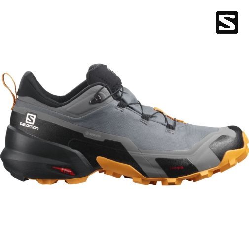 Tenis Senderismo Salomon Cross Hike GTX Hombre Grises | MX ULOS159